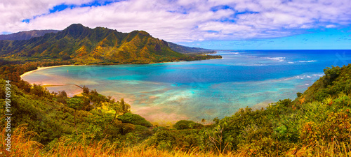 ハワイ クラウチング・ライオン岩ハイキングからの風景