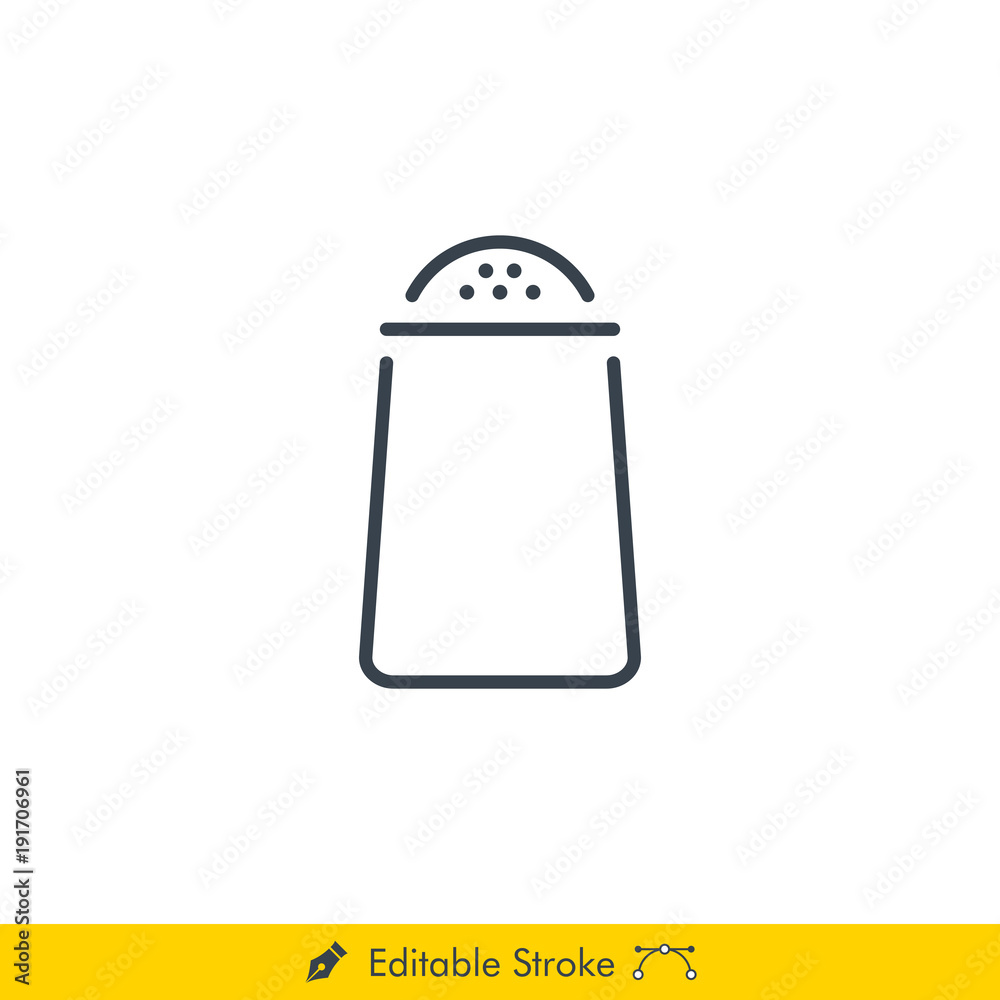 Salt & Pepper Icon / Vector - In Line / Stroke Design Salt & Pepper Icon / Vector - In Line / Stroke Design
