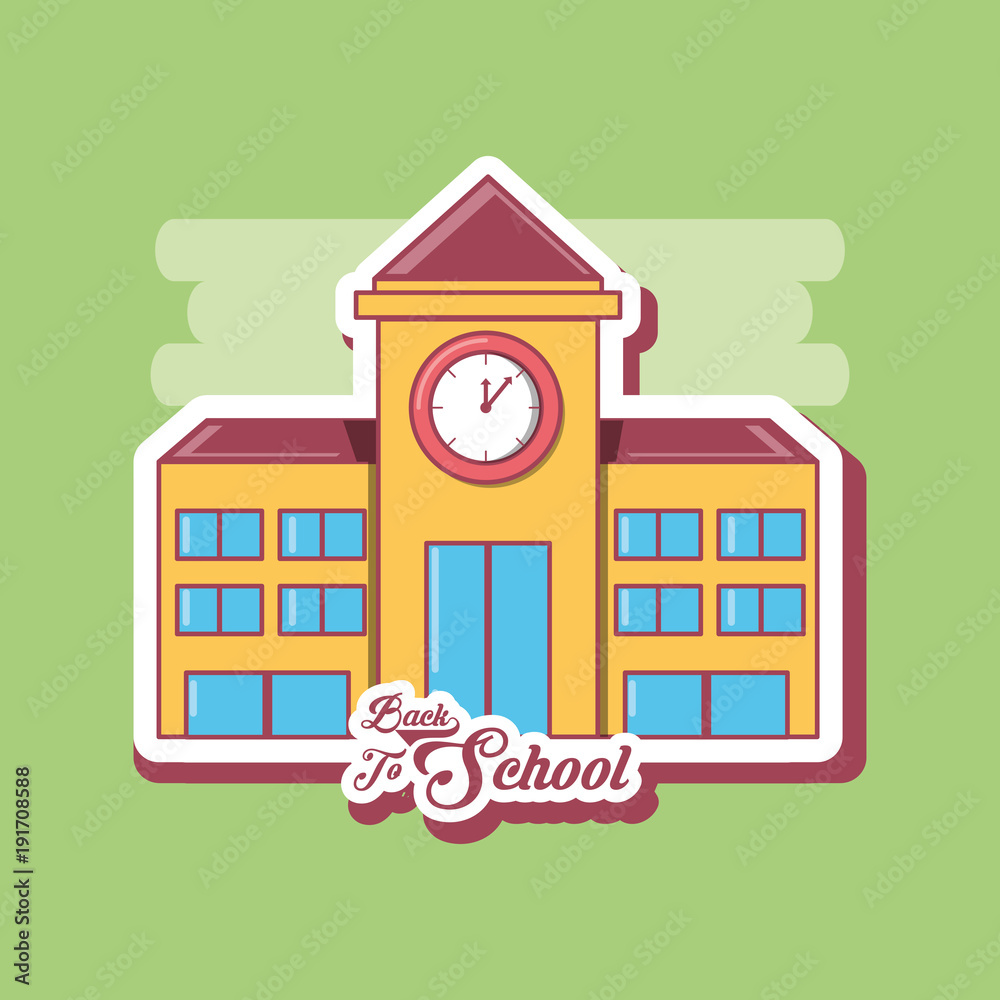 Obraz premium Back to school icon
