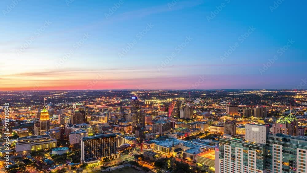 San Antonio, Texas, USA downtown city skyline at dusk. San Antonio, Texas, USA downtown city skyline at dusk.