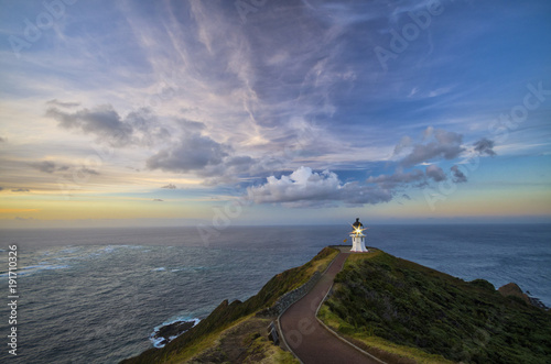 Lighthouse at Cape Reinga, New Zealand photo