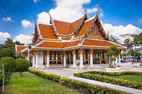 Wat Ratchanatda on Ratchadamnoen Road, Bangkok, Thailand. photo