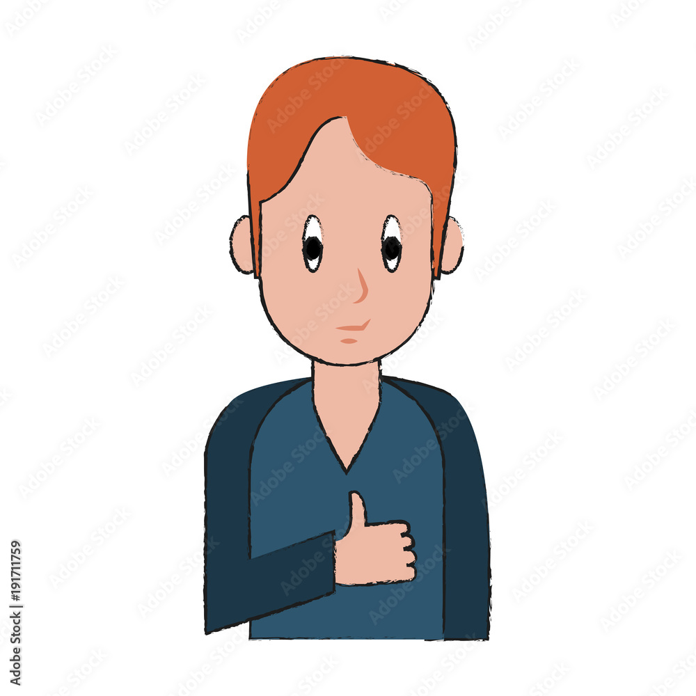 Young man cartoon icon vector illustration graphic design Young man cartoon icon vector illustration graphic design
