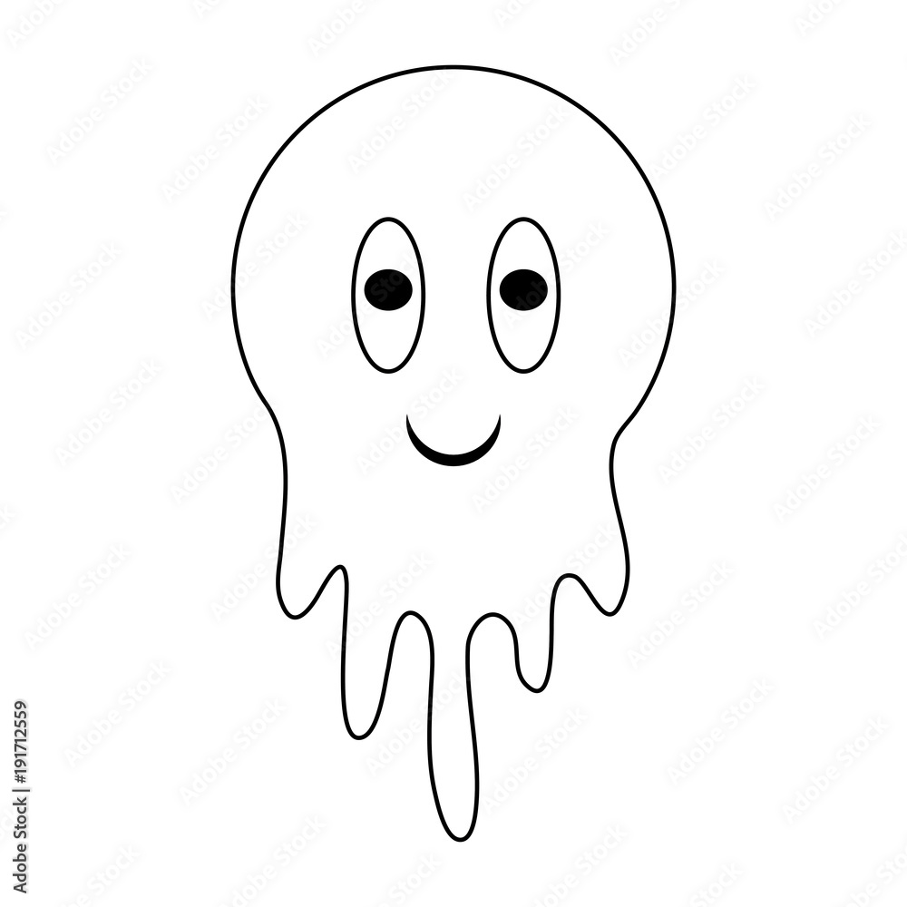 Ghost videogame character icon vector illustration graphic design Ghost videogame character icon vector illustration graphic design