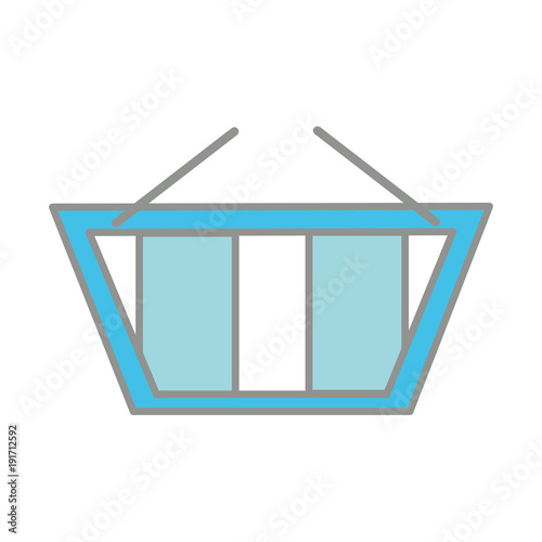line color market basket shopping commerce icon