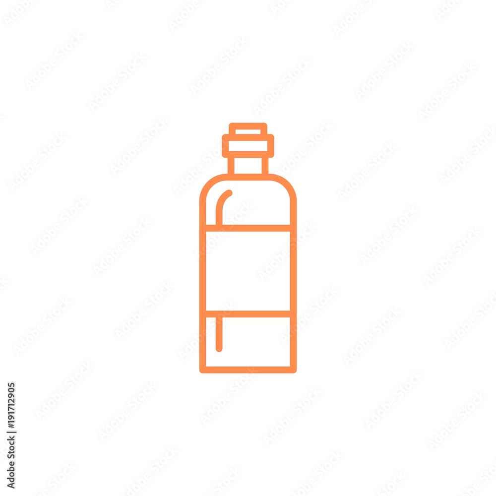 Obraz premium bottle, icon. Kitchen appliances for cooking Illustration. Simple thin line style symbol.