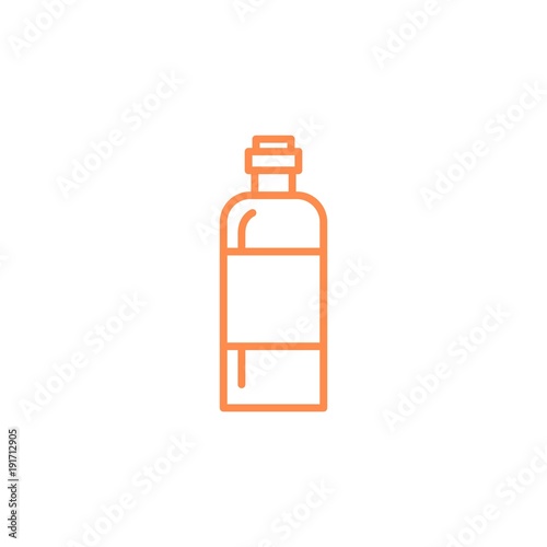 bottle, icon. Kitchen appliances for cooking Illustration. Simple thin line style symbol.