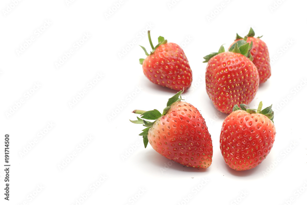 Fresh strawberry on white backgrounds. Fresh strawberry on white backgrounds.