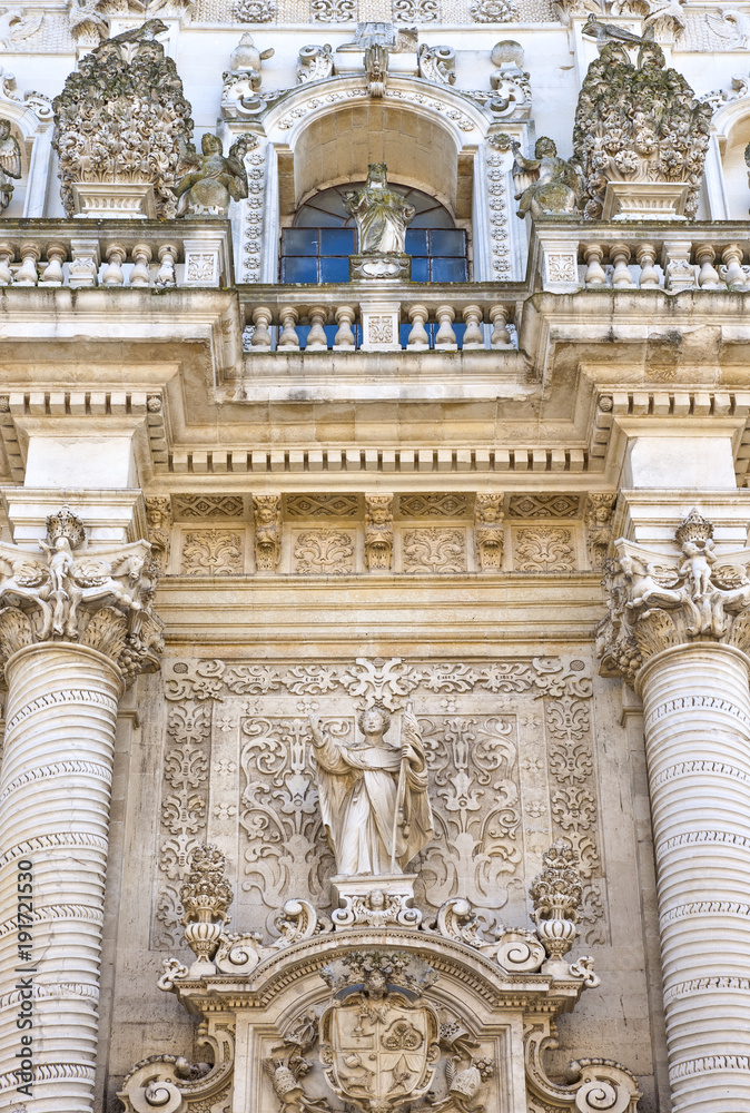 Naklejka premium The sublime art of the stone of Lecce