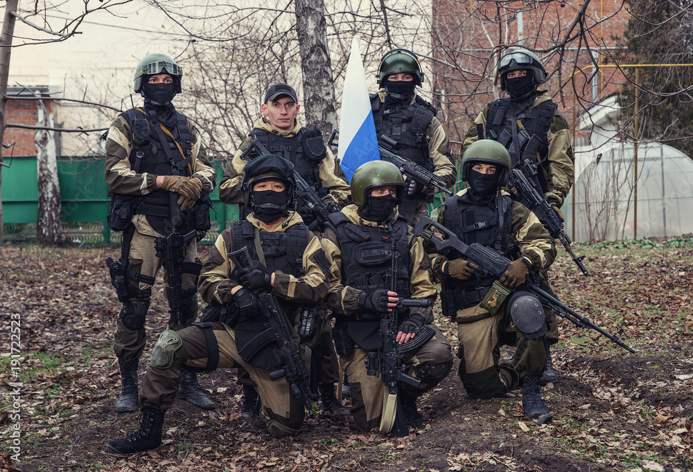 Fototapeta premium soldiers of the elite special purpose units
