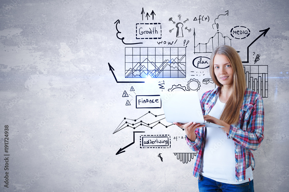 Leadership and technology concept