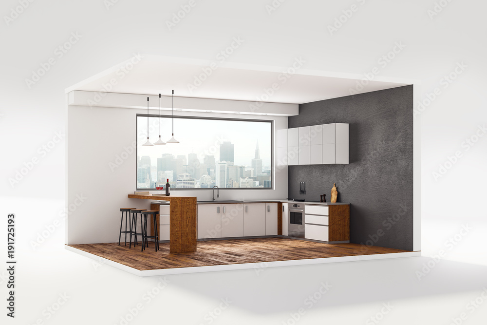 Mini kitchen interior Mini kitchen interior