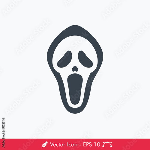 Horror (Scream) Icon / Vector