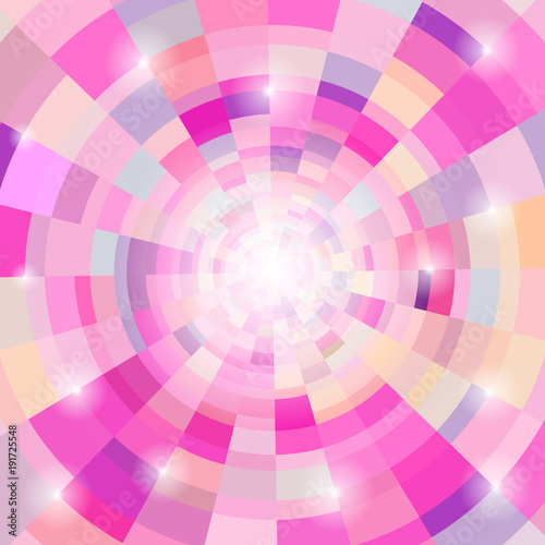 Abstract circular colorful background. Vector illustration