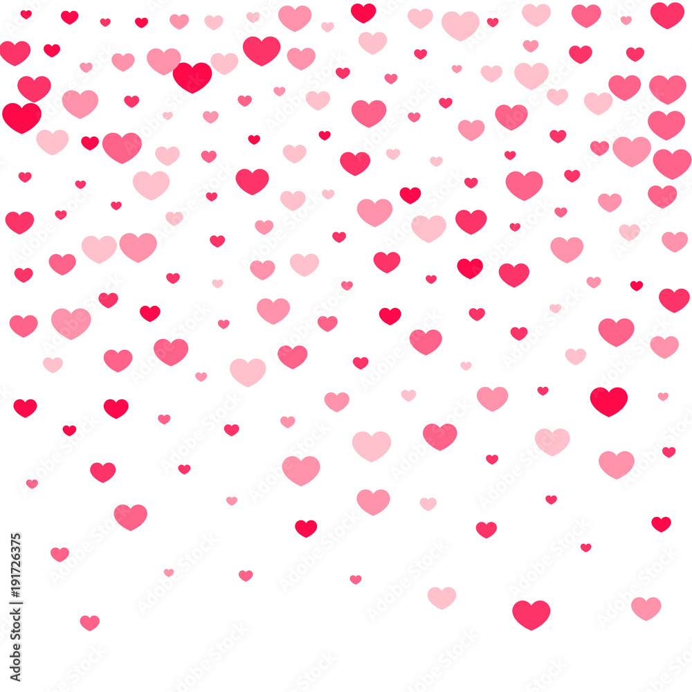Heart confetti background. Heart confetti background.