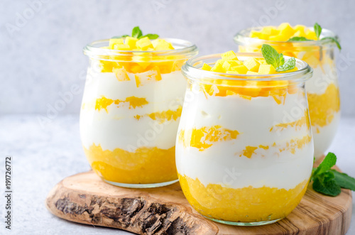 Greek yogurt with mango
