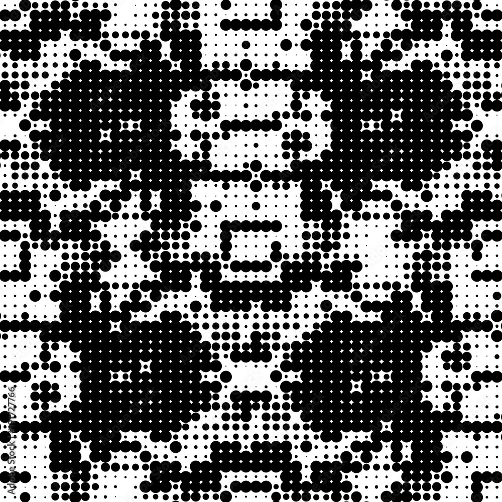 Seamless pattern halftone design. Modern textile print with dots. Vector fashion background. Grunge dirty circles. Seamless pattern halftone design. Modern textile print with dots. Vector fashion background. Grunge dirty circles.