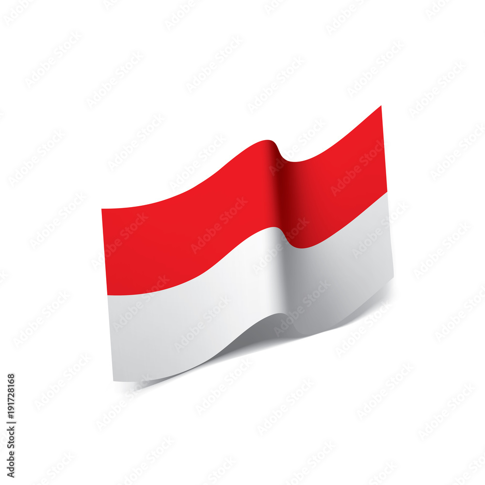 Indonesia flag, vector illustration Indonesia flag, vector illustration
