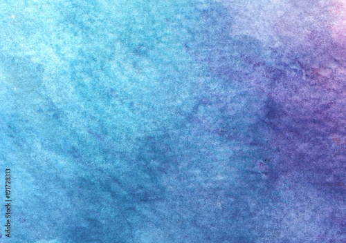 Abstract light blue watercolor background