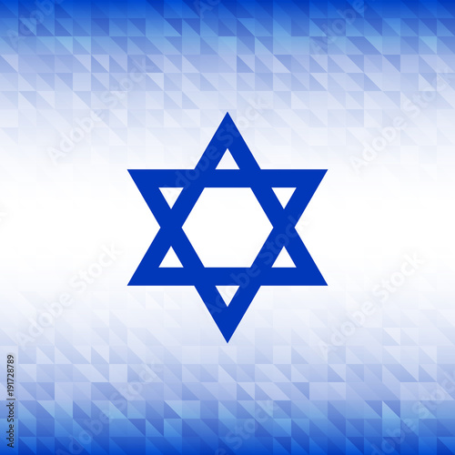 Abstract Background using Israel flag colors. Vector illustration