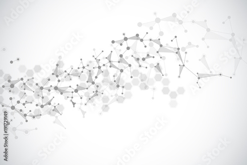 Vector molecule background, genetic and chemical compounds.