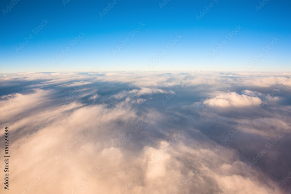 Naklejka premium Views above the clouds