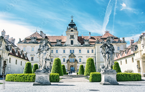 Valtice castle, Czech republic, blue filter photo