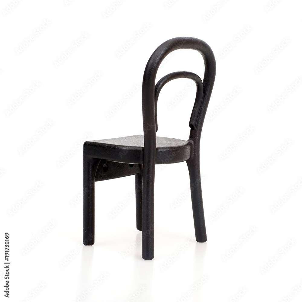 Black chairs isolated on white background Black chairs isolated on white background