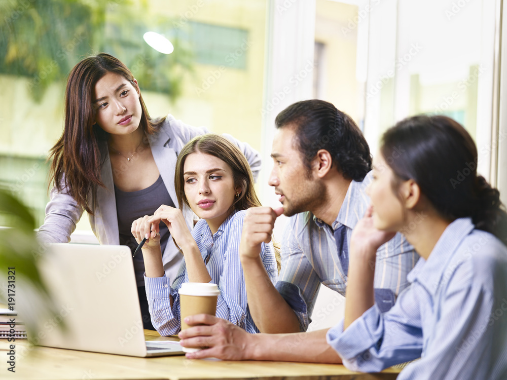 Young entrepreneurs meeting in an office