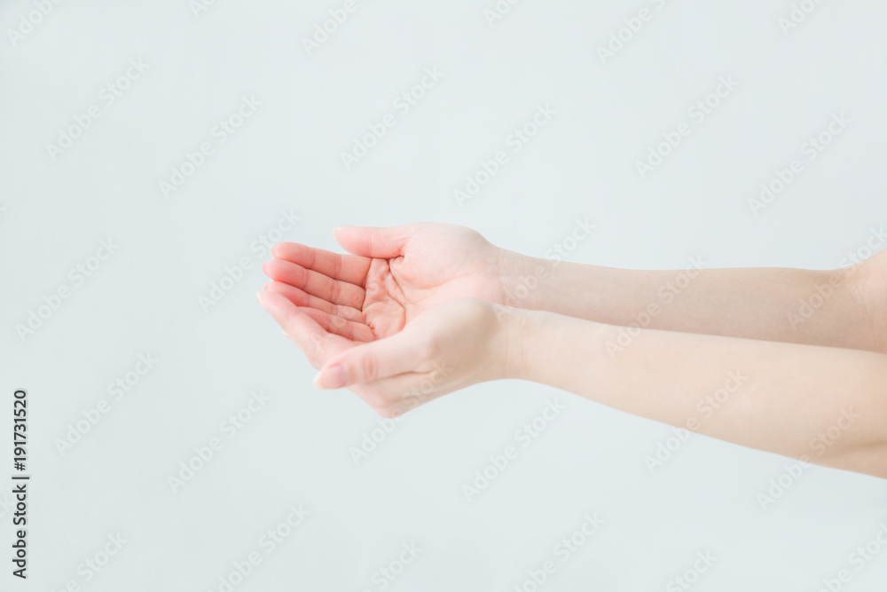 切抜パス付き なにかをすくう手 Stock 写真 Adobe Stock