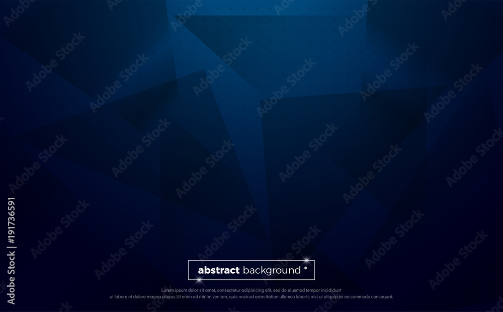 Blue polygonal abstract background. geometric illustration with gradient. background texture design for poster, banner, card and template. Vector illustration