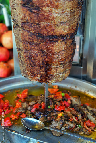 Turkish Food Doner Kebab cuisine Traditional fast food photo