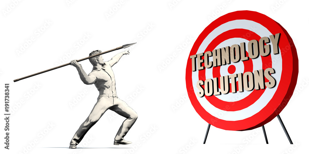 Fototapeta premium Technology Solutions