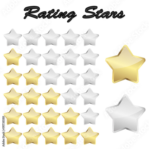 review stars vector
