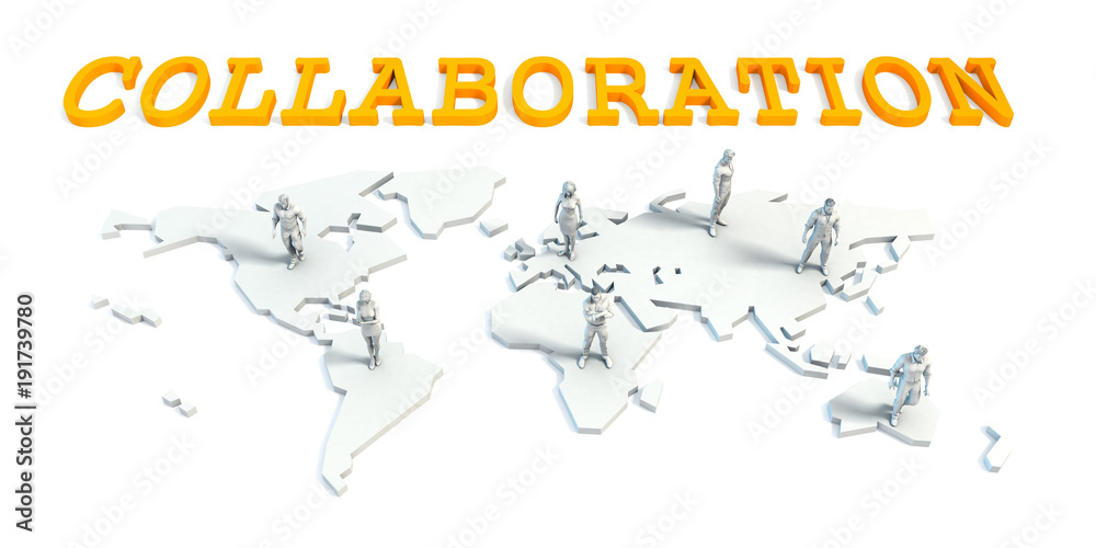 Collaboration Concept with Business Team Collaboration Concept with Business Team