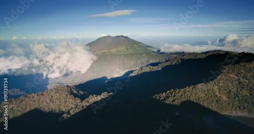 Aerial, Irazu Volcano National Park, Costa Rica photo