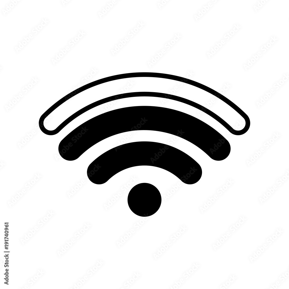 Wifi with two lines. Isolated vector icon. Wifi with two lines. Isolated vector icon.