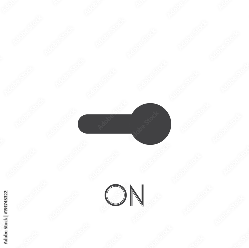 On icon. sign design On icon. sign design