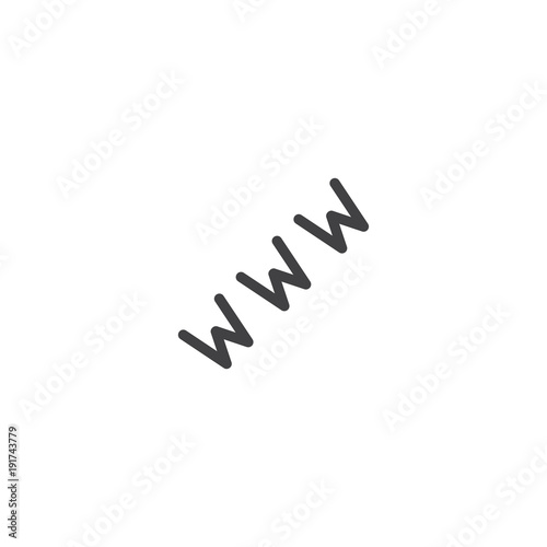 www icon. sign design