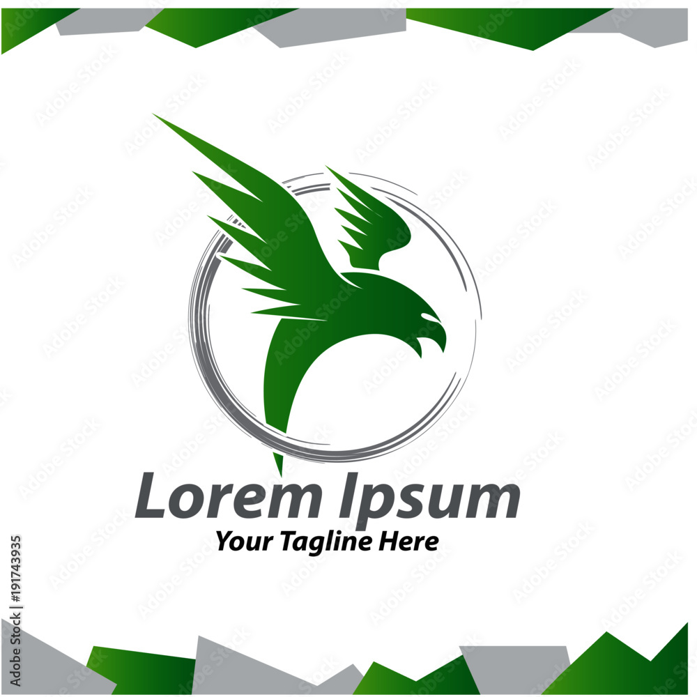 Fototapeta premium eagle circle logo