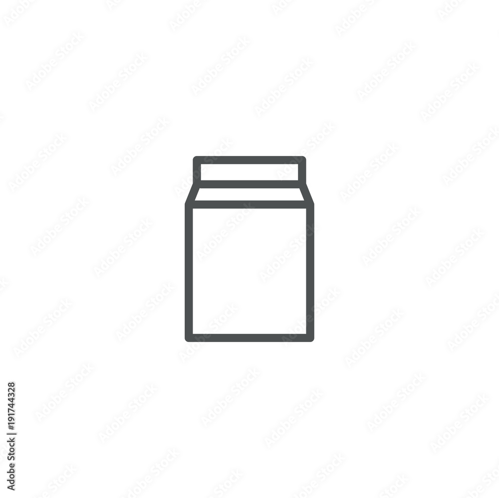 milk packet icon. sign design milk packet icon. sign design