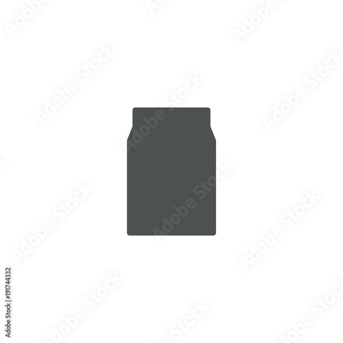 milk packet icon. sign design