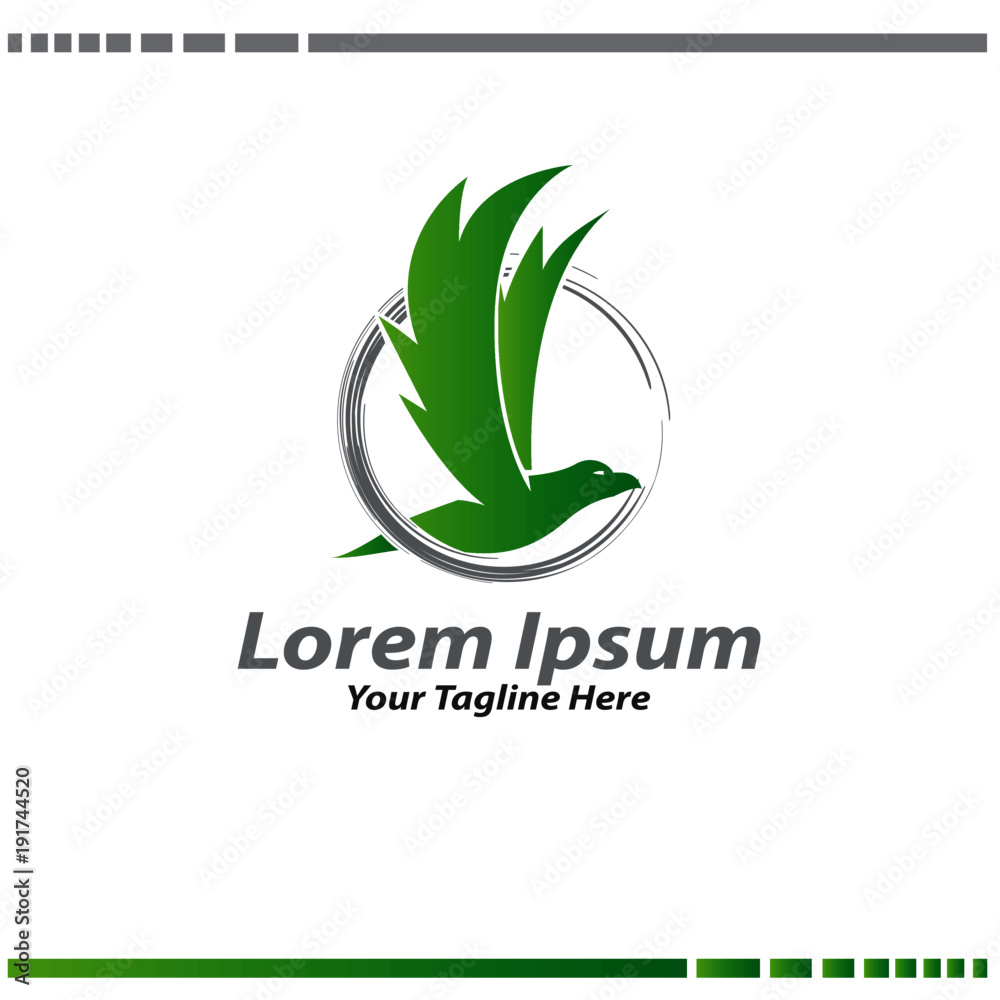 Fototapeta premium eagle circle logo