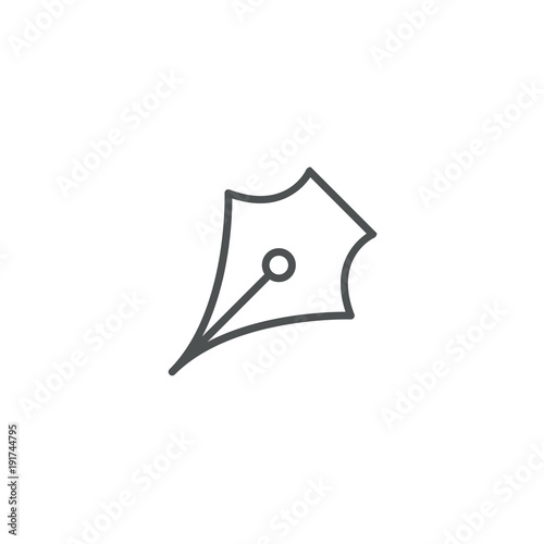 stylograph icon. sign design