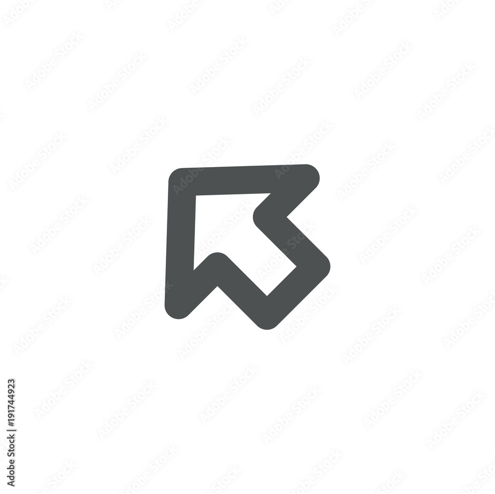 left icon. sign design left icon. sign design