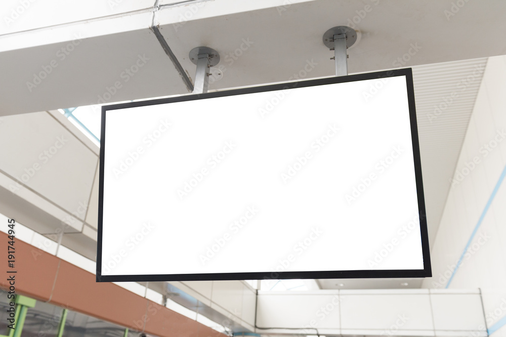 Large blank billboard on a street wall, banners with room to add your own text Large blank billboard on a street wall, banners with room to add your own text
