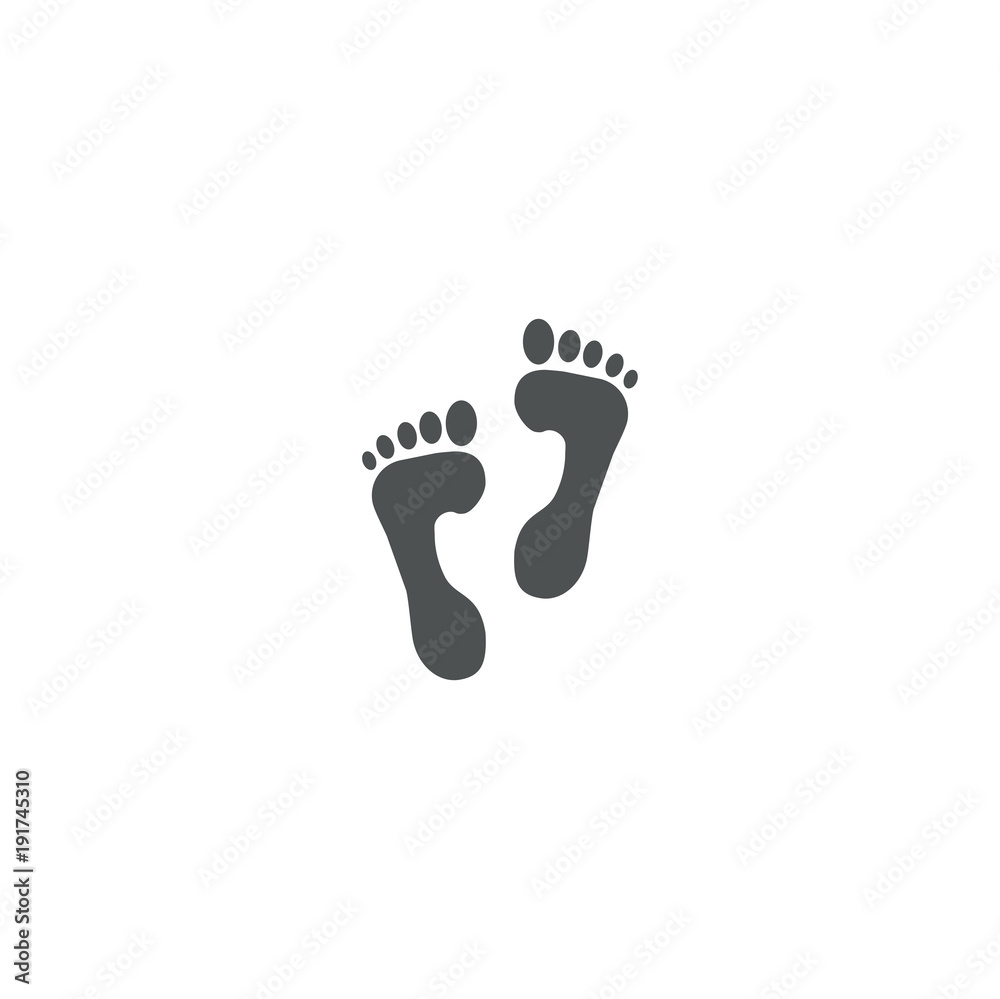 footprint icon. sign design footprint icon. sign design