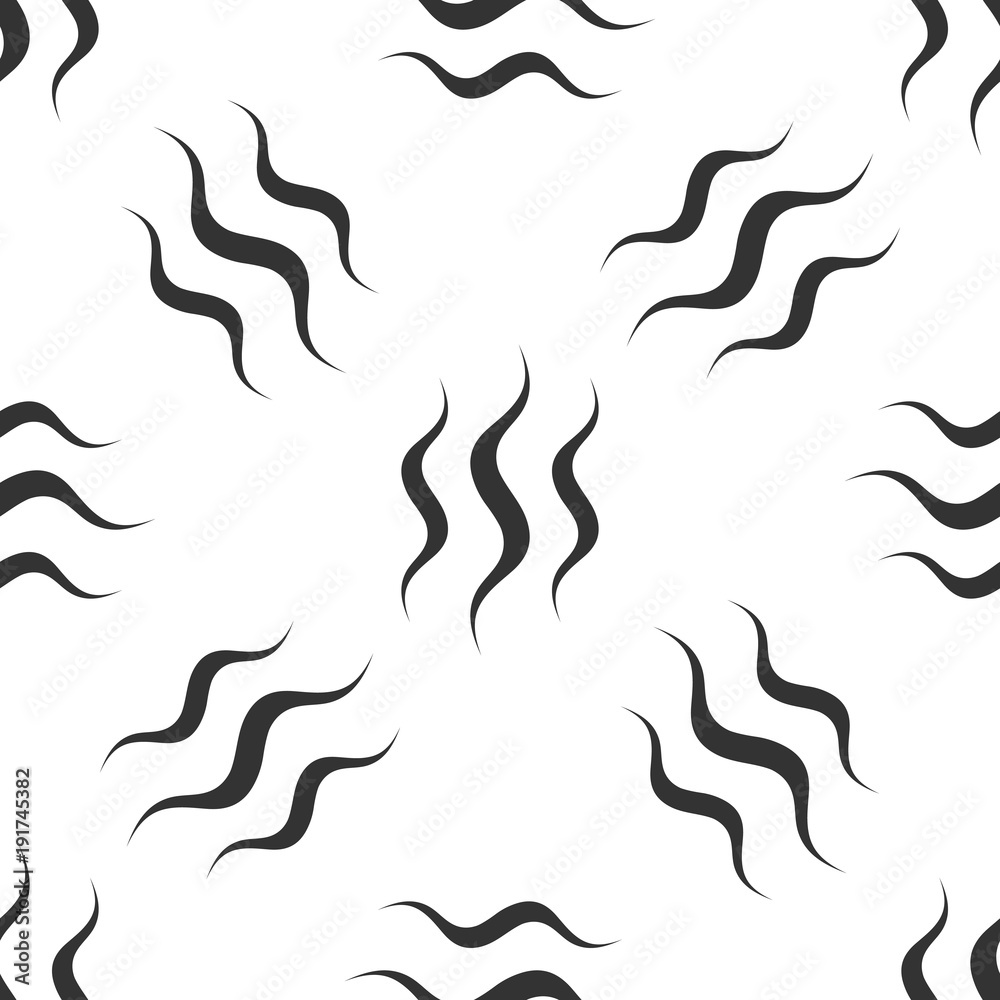 Steam icon seamless pattern on white background. Flat design. Vector Illustration