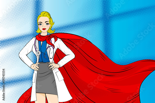 cartoon super woman