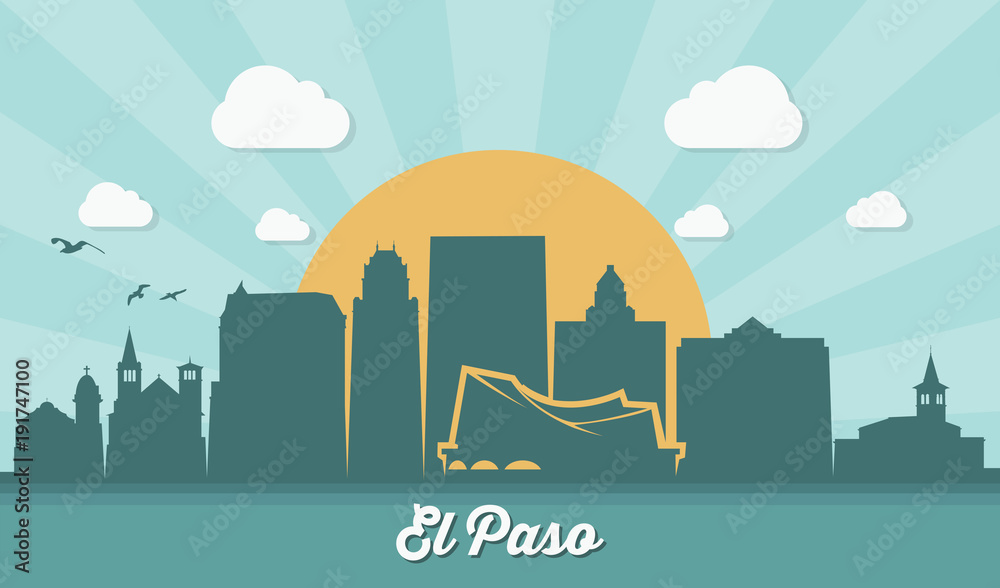 El Paso skyline - Texas